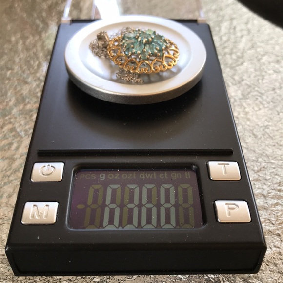 Sterling silver - Pendant - Natural Earth Mined Blue Zircon 1-1/4” drop. - Picture 5 of 6